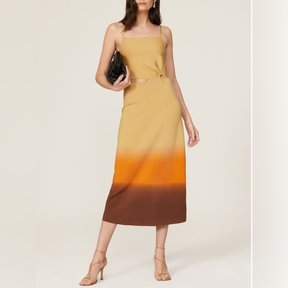 Sandro | Aja Ombre Midi Dress | Size 36 | RTR - Picture 1 of 6
